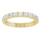 14K Yellow Gold 1 3/8 CTW Natural Diamond Eternity Band Size 7