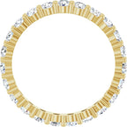 14K Yellow Gold 1 3/8 CTW Natural Diamond Eternity Band Size 7