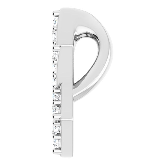 14K White Gold 1/10 CTW Natural Diamond Star of David Pendant