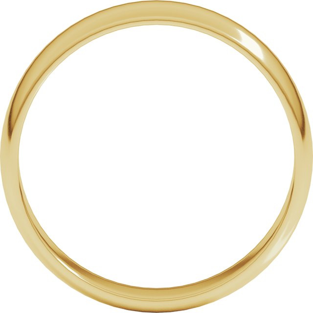 14K Yellow Gold 5 mm Lightweight Half Round Band Size 7
