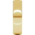 14K Yellow Gold 5 mm Lightweight Half Round Band Size 7