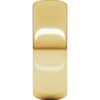 14K Yellow Gold 7 mm Half Round Band Size 12