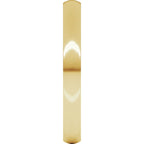 10K Yellow Gold 2.5 mm Lightweight Comfort-Fit Half Round Band Size 8