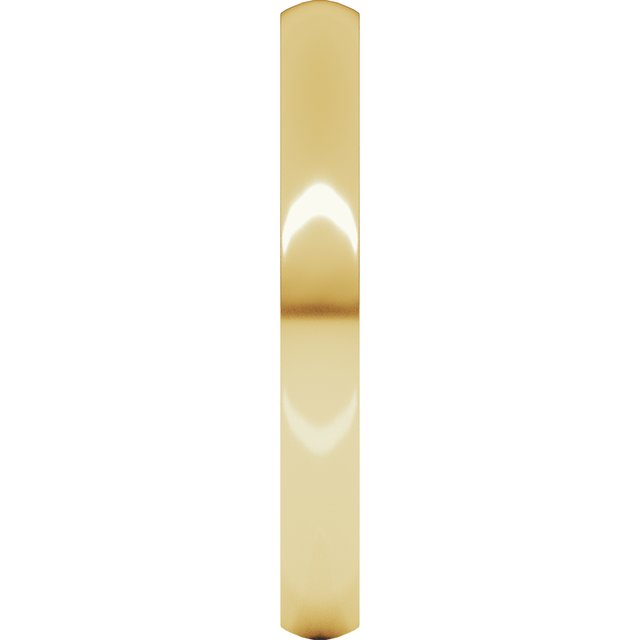 10K Yellow Gold 2.5 mm Lightweight Comfort-Fit Half Round Band Size 8
