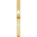 10K Yellow Gold 2 mm Lightweight Comfort-Fit Half Round Band Size 8