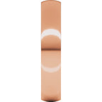 10K Rose Gold 4 mm Lightweight Comfort-Fit Half Round Band Size 10.5