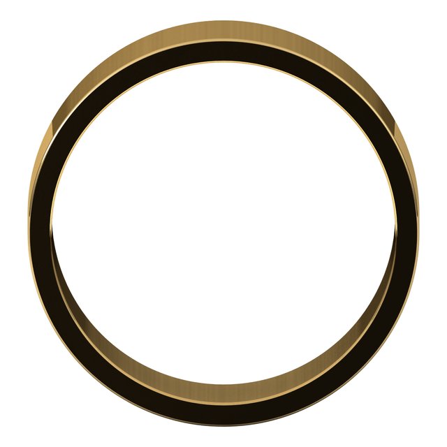 14K Yellow Gold 7 mm Flat Band Size 8.5