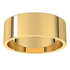 14K Yellow Gold 7 mm Flat Band Size 8.5