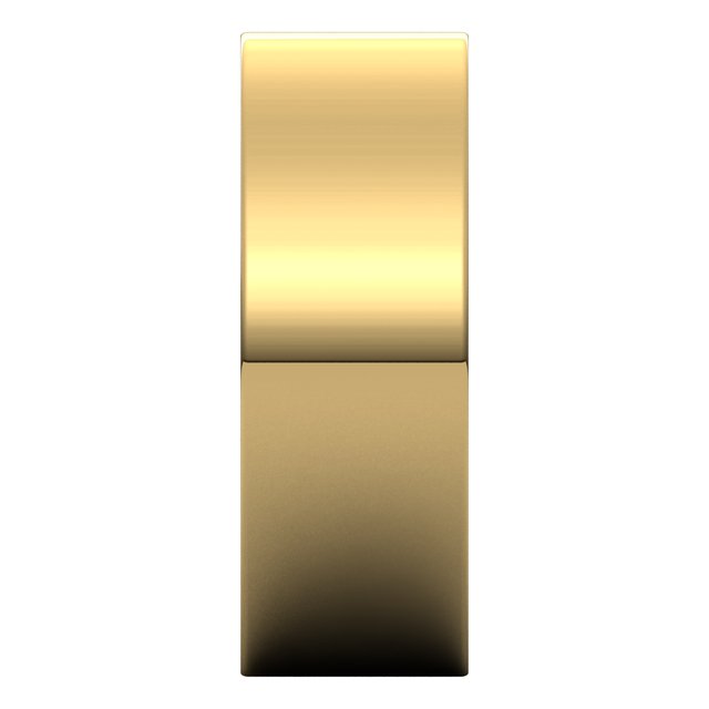 14K Yellow Gold 7 mm Flat Band Size 8.5