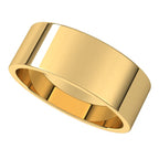14K Yellow Gold 7 mm Flat Band Size 8.5