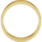 14K Yellow Gold 7 mm Flat Band Size 8.5