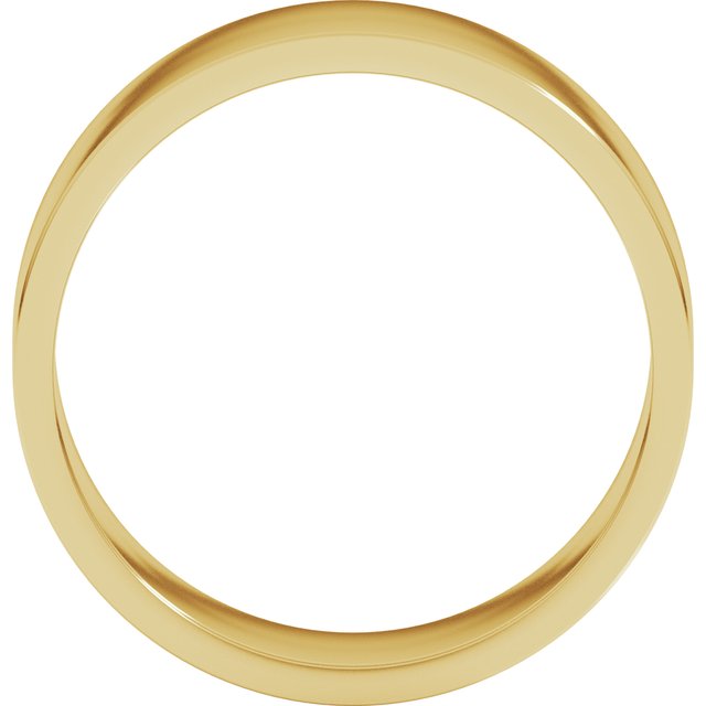 14K Yellow Gold 7 mm Flat Band Size 8.5