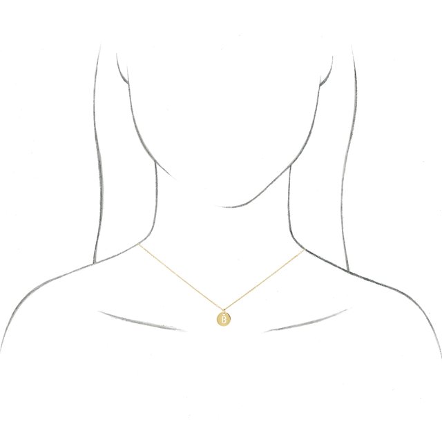14K White Gold Initial A 16-18" Necklace