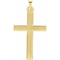 14K Yellow Gold Cross Pendant 