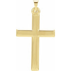 14K Yellow Gold Cross Pendant 