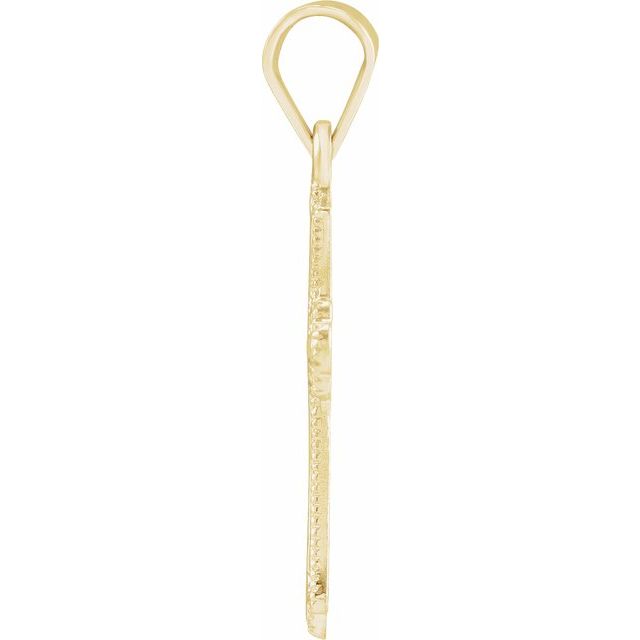 14K Yellow Gold Cross Pendant
