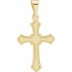 14K Yellow Gold Cross Pendant